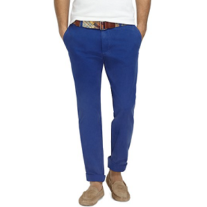Milano Fit Garment-Dyed Chinos - Sodalite Blue